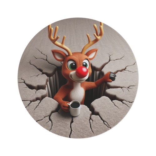 Rudolph reindeer round - reindeer,