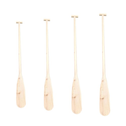 Wooden canoe paddle unfinished - canoe,